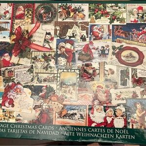 1,000 piece Vintage Christmas Cards jigsaw puzzle.